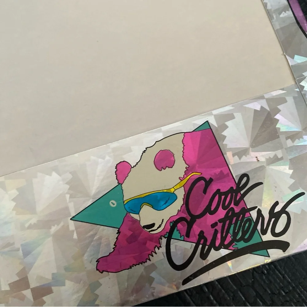Vintage 1991 J&M School‎ Folder Portfolio Cool Critters Metallic